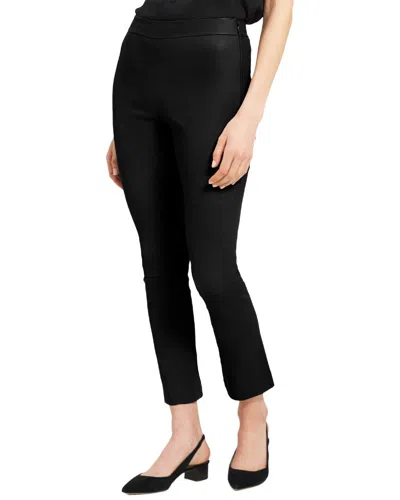 Theory Leather Slim Kick Pant In Black