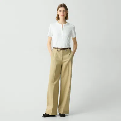 Theory Leather Tie Belt In Date