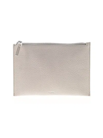 Pre-owned Theory Leather Wallet In Ivory