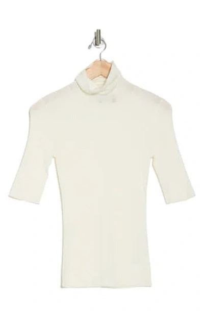 Theory Leenda Merino Wool Turtleneck Sweater In Ivory