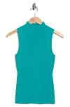 Theory Leenda Sleeveless Mock Neck Sweater In Blue