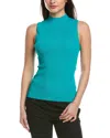 Theory Leenda Sleeveless Mock Neck Sweater In Green