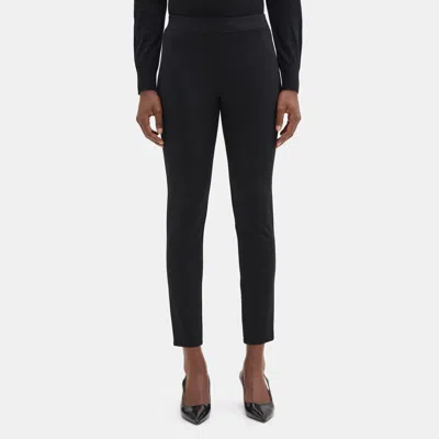 Theory Legging In Stretch Knit Ponte In Black