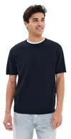 Theory Light Bilen Knit Soris Tee Baltic In Baltic