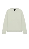 Theory Light Bilen Relaxed Crew Sweatshirt In Mint