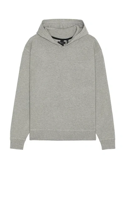 Theory Light Bilen Relaxed Hoodie In 麻灰色
