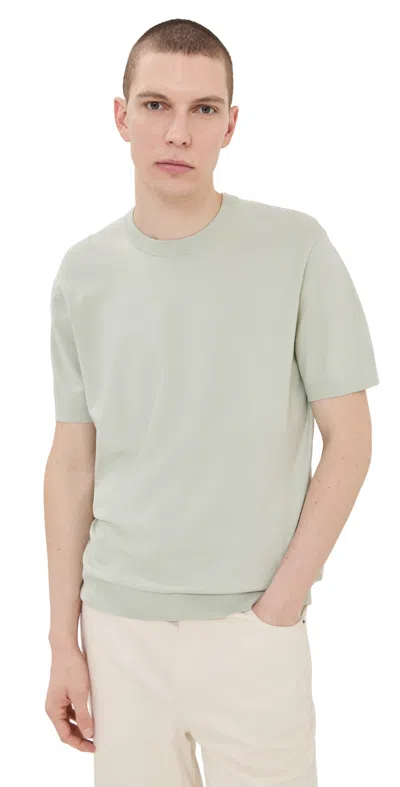 Theory Light Bilen Soris Knit Tee Light Greenstone