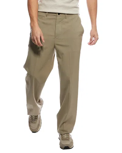 Theory Light Wool Suit Pant In Green