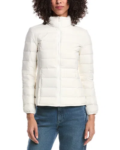 Theory Lightweight Down Puffer Coat In White