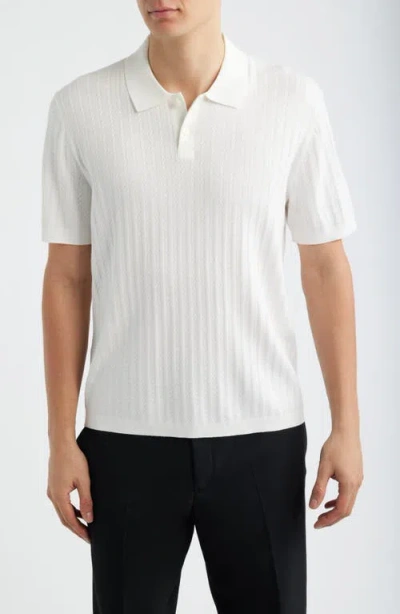 Theory Lightweight Polo In White
