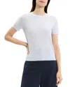 Theory Regal Merino Wool Short-sleeve Crew T-shirt In Gray