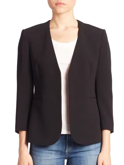 Theory Lindrayia B Admiral Crepe Jacket In Black