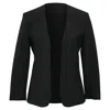 Theory Lindrayia B Open Blazer In Black Wool In Black