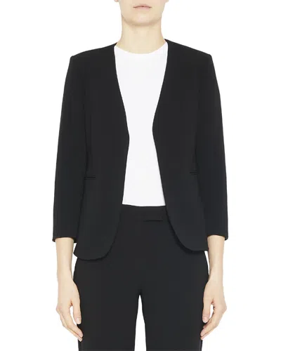 Theory Lindraya Admiral Crepe Blazer - Exclusive In Black