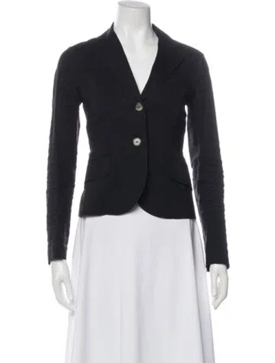 Pre-owned Theory Linen Blazer In Black