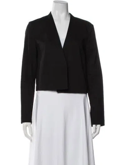 Pre-owned Theory Linen Blazer In Black