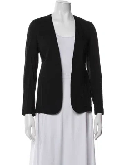 Pre-owned Theory Linen Blazer In Black