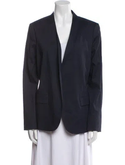 Pre-owned Theory Linen Blazer In Blue