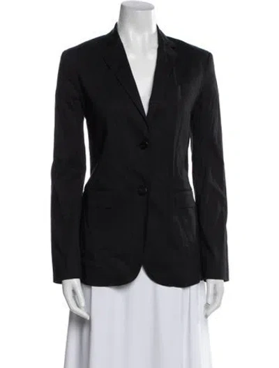 Pre-owned Theory Linen Blazer In Blue