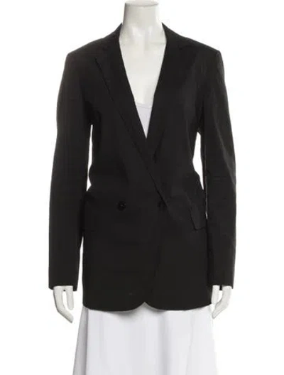 Pre-owned Theory Linen Blazer In Blue
