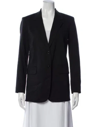 Pre-owned Theory Linen Blazer In Blue