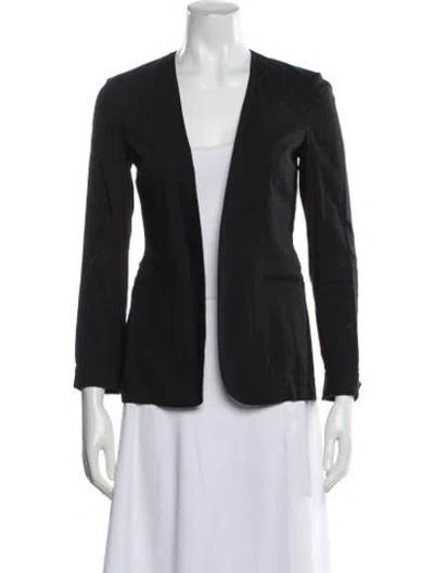 Pre-owned Theory Linen Blazer In Blue