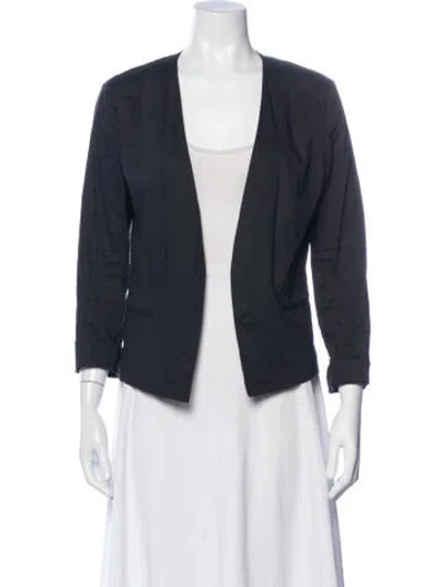 Pre-owned Theory Linen Blazer In Blue