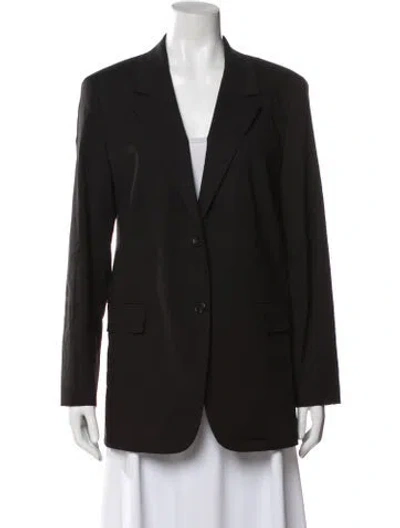 Pre-owned Theory Linen Blazer In Brown
