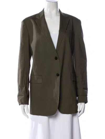 Pre-owned Theory Linen Blazer In Brown