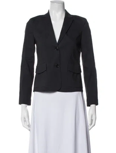 Pre-owned Theory Linen Blazer In Grey