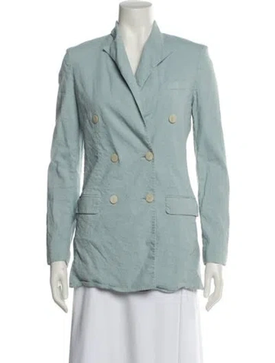 Pre-owned Theory Linen Blazer In Multi