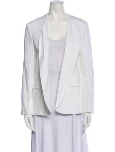 Pre-owned Theory Linen Blazer In Neutral