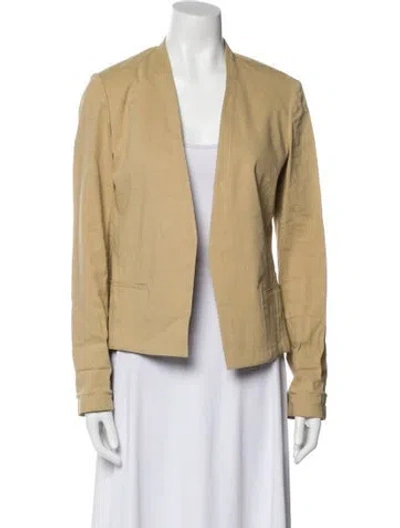 Pre-owned Theory Linen Blazer In Neutral
