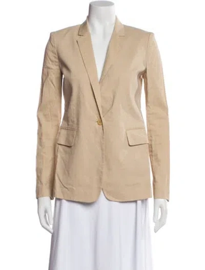 Pre-owned Theory Linen Blazer In Neutral