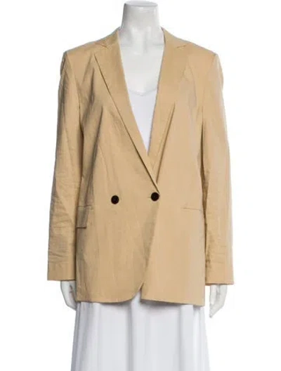 Pre-owned Theory Linen Blazer In Neutral