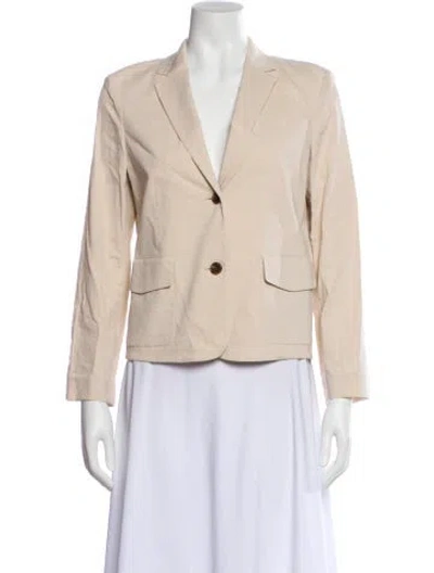 Pre-owned Theory Linen Blazer In Neutral