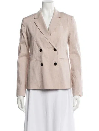 Pre-owned Theory Linen Blazer In Neutral