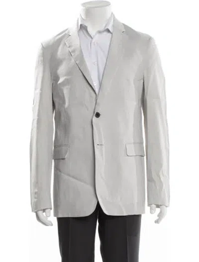 Pre-owned Theory Linen Blazer In Neutral