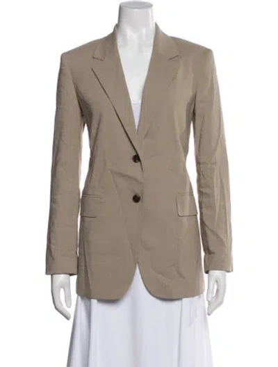 Pre-owned Theory Linen Blazer In Neutral