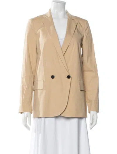 Pre-owned Theory Linen Blazer In Neutral