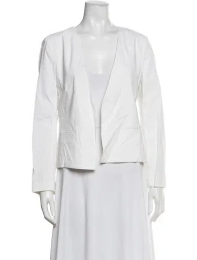 Pre-owned Theory Linen Blazer In Neutral