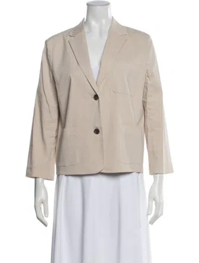 Pre-owned Theory Linen Blazer In Neutral