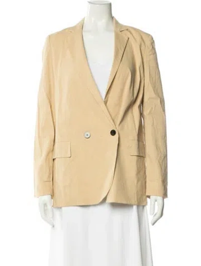 Pre-owned Theory Linen Blazer In Neutrals