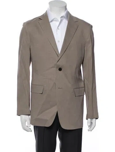 Pre-owned Theory Linen Blazer In Neutrals