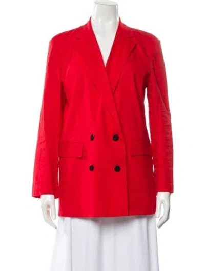 Pre-owned Theory Linen Blazer In Orange