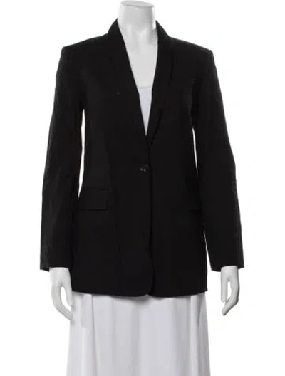 Pre-owned Theory Linen Blazer W/ Tags In Black