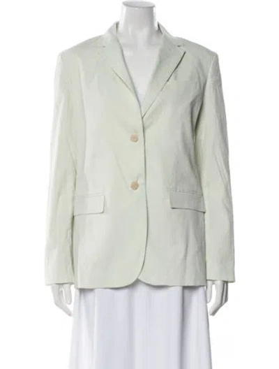Pre-owned Theory Linen Blazer W/ Tags In Green