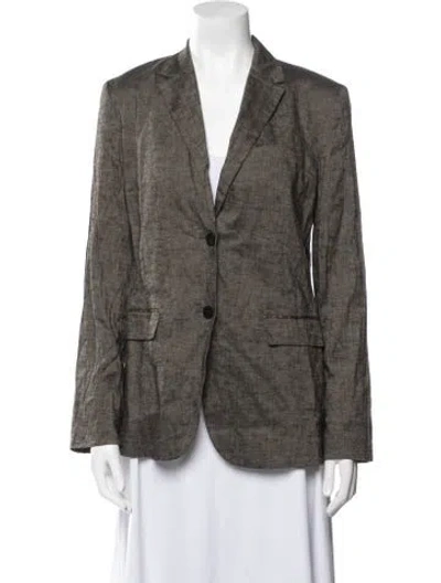 Pre-owned Theory Linen Blazer W/ Tags In Neutral