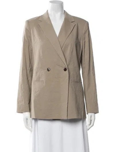 Pre-owned Theory Linen Blazer W/ Tags In Neutrals