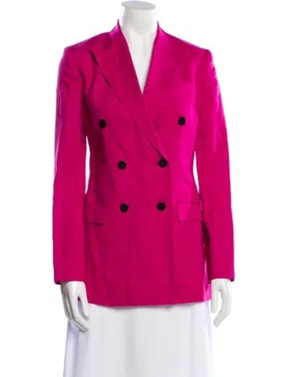Pre-owned Theory Linen Blazer W/ Tags In Pink